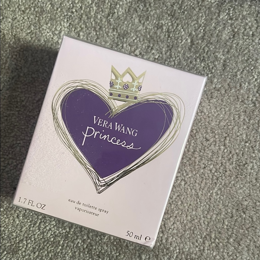 Vera Wang Princess Perfume with Purple Heart and Gold Crown